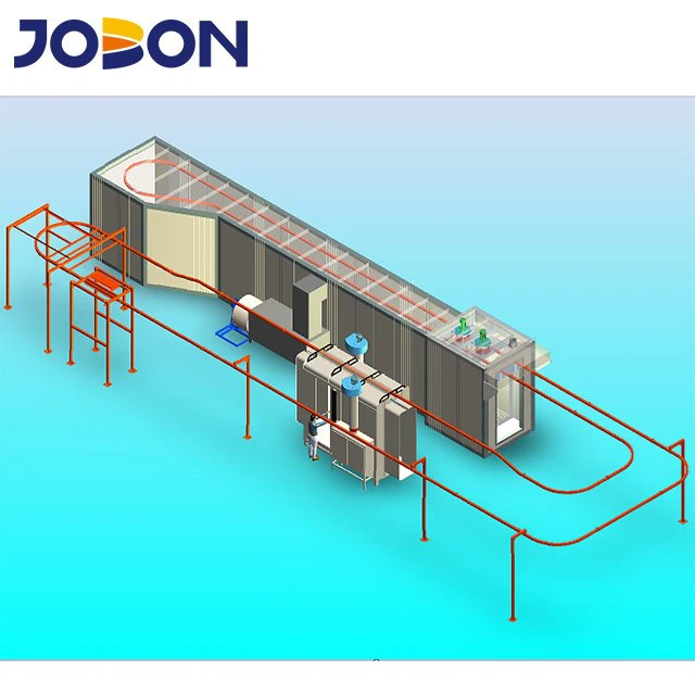 Półautomatyczna linia do malowania proszkowego