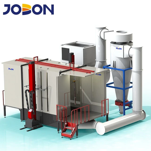Fast Color Change Booth PVC Material Big Cyclone Two Stage Recovery System